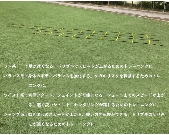 Sports科学の科目 2個設定 画像入門書附き 合わさる能力のある 舵 エクササイズ 7m スラブ13枚 まばたき速ラダー トレーニングラダー ラダー フットボール 7m 13踏み板 Cannes Encheres Com