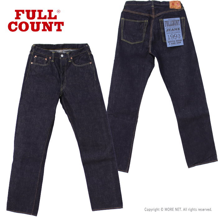 楽天市場】フルカウント FULLCOUNT ブラックセルヴィッチデニム ストレートジーンズ 1101BK 日本製 13.5oz 2024秋冬 :  モアネット casual select