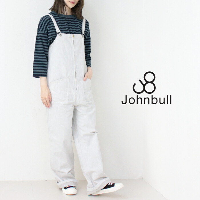ジョンブル　サロペット Johnbull ジョンブル コットン シャンブレー ダブルストラップ