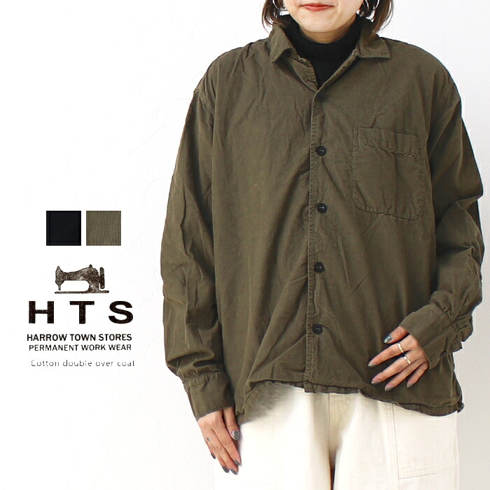 [30%OFF] ハロータウンストアーズ HARROW TOWN STORES/HTS 26Wコーデュロイワンナップカラーシャツ INHT2201CD インド製 長袖 羽織 ワイド レディース トップス [返品・交換不可]