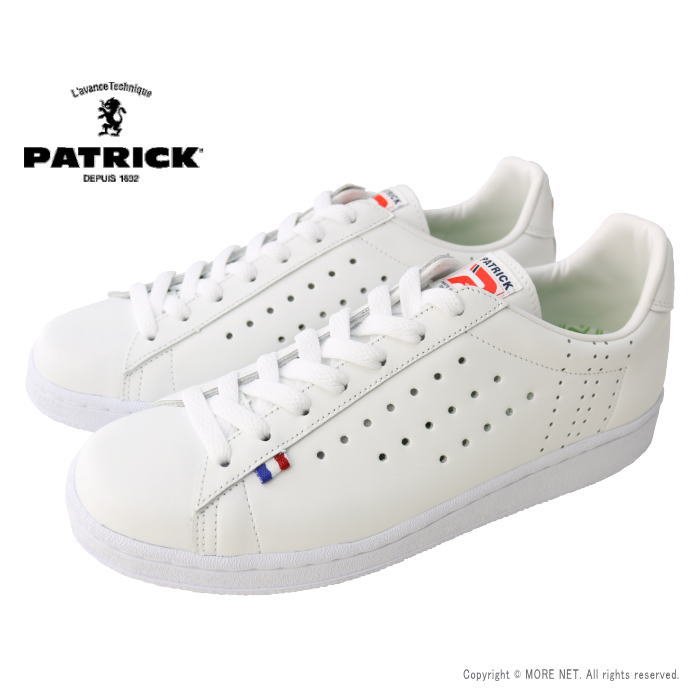 パトリック PATRICK レザースニーカー QUEBEC/ケベック 119630 メンズ 日本製 靴 ホワイト 2026春夏|モアネット casual select
