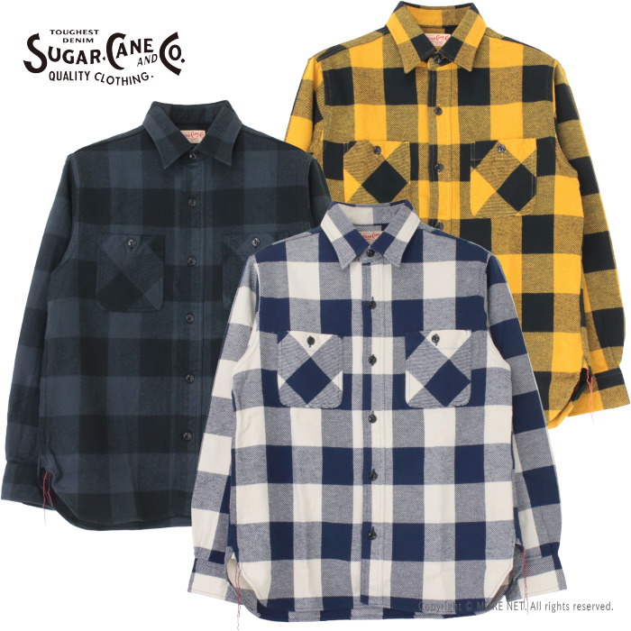 楽天市場】SUGAR CANE シュガーケーン シャツ 長袖 メンズ レディース