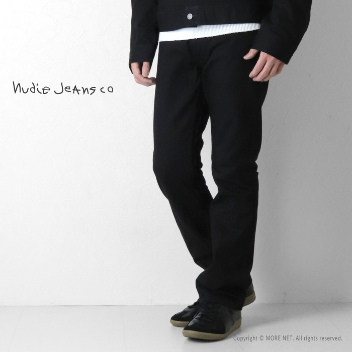 ヌーディージーンズ NUDIE JEANS スリムフィット SLIM JIM スリムジム DRY BLACK TAR 502 メンズ 2026春夏