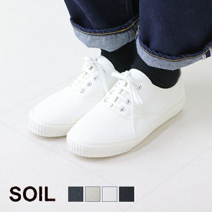 ソイル SOIL ローカット キャンバススニーカー CNSL1301 靴 レースアップシューズ フラット レディース 2026春夏｜モアネット casual select
