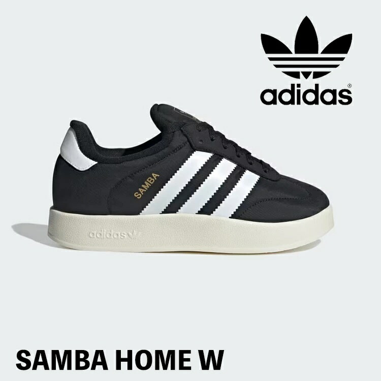アディダス オリジナルス スニーカー adidas Originals SAMBA HOME W サンバ 介護ホーム IE1434 Core Black / Cloud White / Off White  冬用シューズ Mens Womens【中古】未当て嵌める品