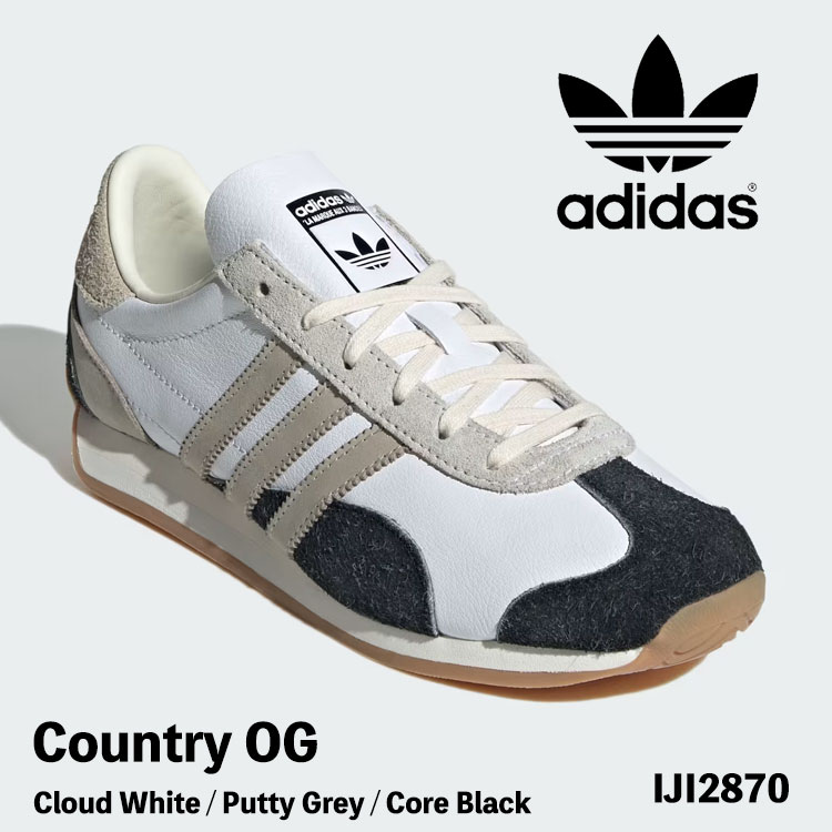 アディダス オリジナルス スニーカー adidas Originals スニーカー COUNTRY OG カントリーOG JI2870 Cloud White / Putty Grey / Core Black クラウド 白いこと プティグレー 中核グループ黒いこと シューズ
