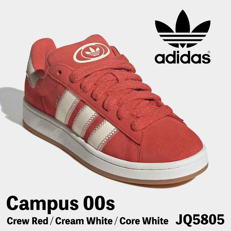 アディダス スニーカー レディース adidas スニーカー レディース Campus 00s Crew Red / Cream White / Core White JQ5805 校庭00s 労働者の一団赤いこと 皮膚軟化剤 白いこと 中核グループ白いこと シューズ メンズ レディース 成人男性用 成人女性用【中古】未当て嵌める品