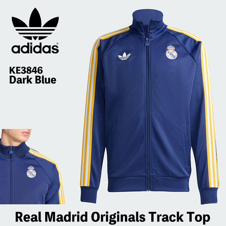 アディダス トラックトップ adidas Originals レアル・マドリード・オリジナルズ・トラックトップ Real Madrid Originals Track Top KE3846 Dark Blue ダークブルー【中古】未使用品 18,014円