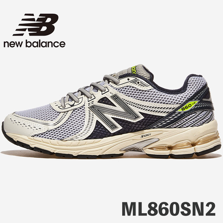 ニューバランス スニーカー 574 New Balance スニーカー 860 ML860SN2 White/Black ホワイト ブラック シューズ【中古】未使用品