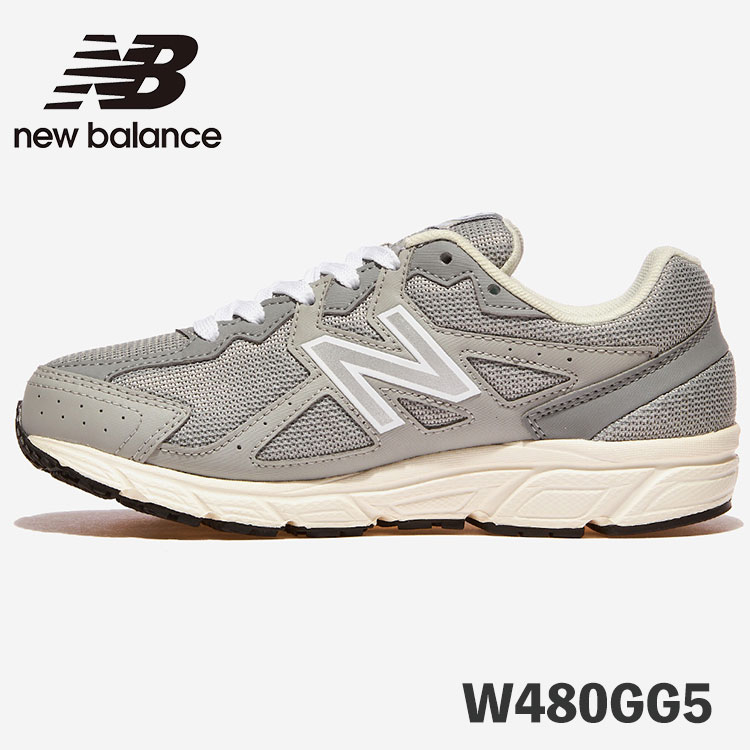 ニューバランス 480 スニーカー New Balance 480 W480GG5 GRAY グレー シューズ【中古】未使用品
