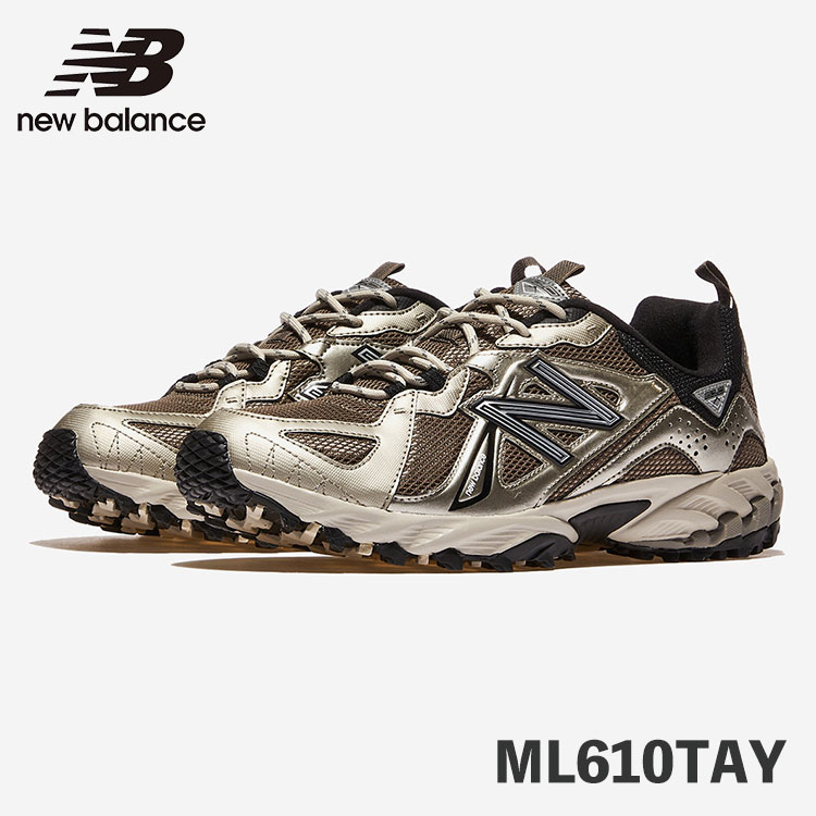 ニューバランス 610 スニーカー New Balance 610 ML610TAY AY GOLD ゴールド / BROWN ブラウン シューズ【中古】未使用品
