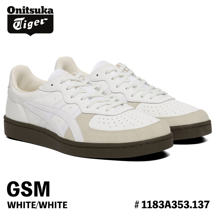 オニツカタイガー スニーカー Onitsuka Tiger メンズ レディース GSM ジーエスエム WHITE/WHITE ホワイト ホワイト 1183A353.137 シューズ|moremoa shop