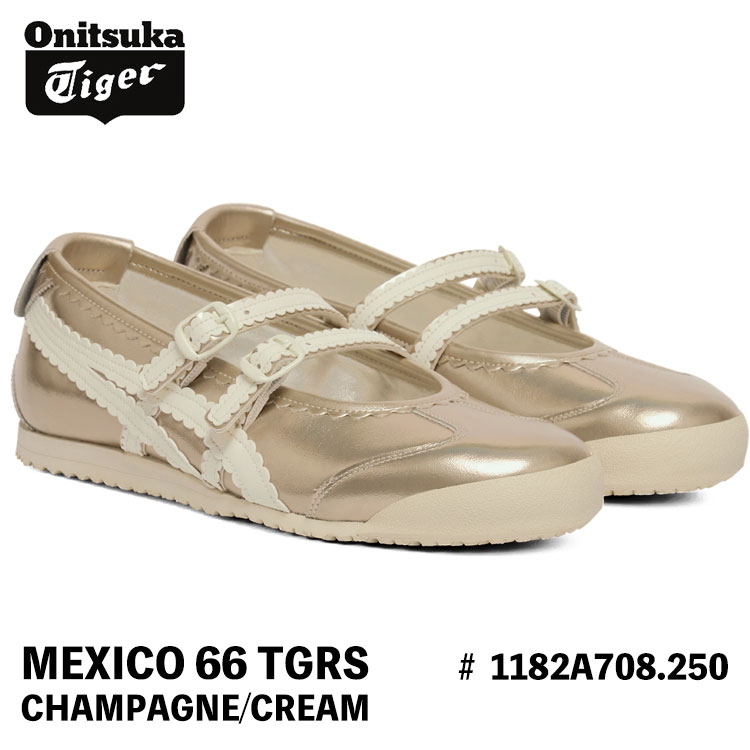 オニツカタイガー スニーカー Onitsuka Tiger MEXICO 66 TGRS メキシコ66 メリージェーン #1182A708.250 CHAMPAGNE/CREAM シャンパン クリーム 26,319円