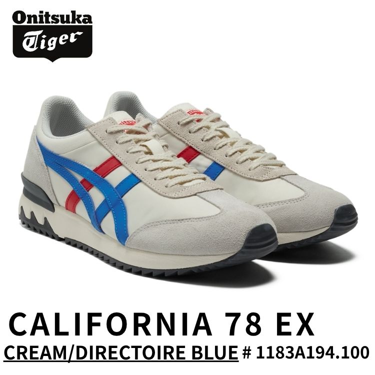 オニツカタイガー スニーカー Onitsuka Tiger スニーカー メンズ レディース CALIFORNIA 78 EX カルフォルニア 78 EX CREAM/DIRECTOIRE BLUE クリーム／ディレクトワールブルー 1183A194.100 シューズ