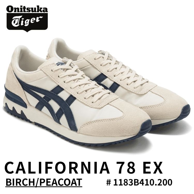 オニツカタイガー スニーカー Onitsuka Tiger スニーカー メンズ レディース CALIFORNIA 78 EX カルフォルニア 78 EX BIRCH/PEACOAT バーチ／ピーコート 1183B410.200 シューズ