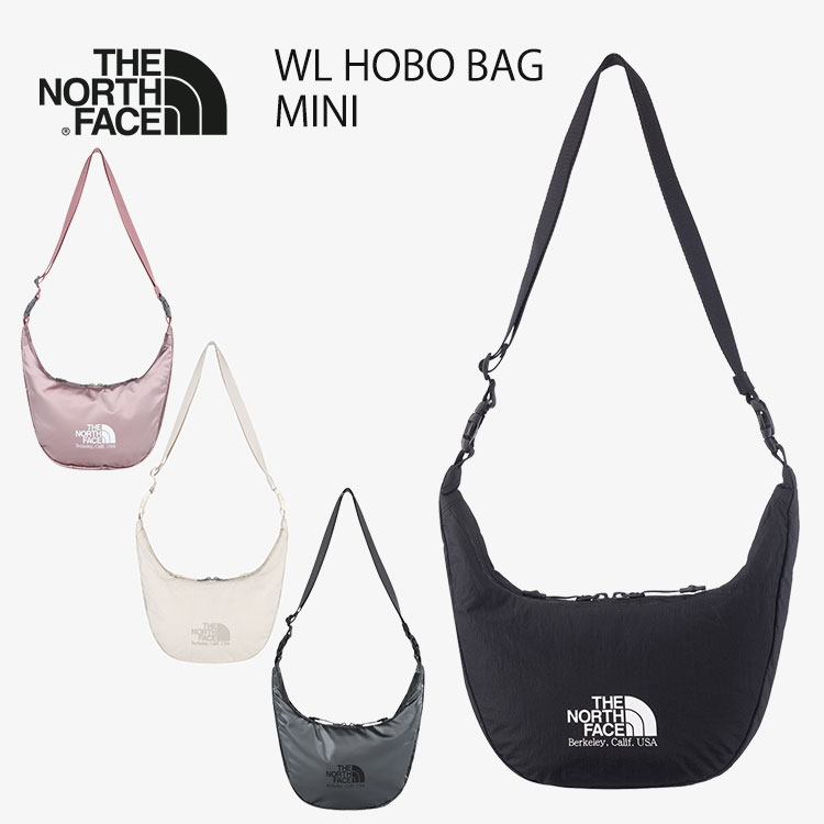 北の方人間の顔 ホー洋弓 肩先 御徒面子 THE NORTH FACE WL HOBO BAG MINI ホー洋弓 御徒面子 ミニ BLACK  SILVER_GRAY CREAM PINK NN2PR18J / NN2PR18K / NN2PR18L / NN2PR18M ウィメンズ 成人女性用