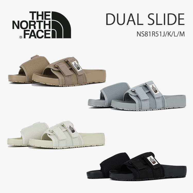 ノースフェイス サンダル THE NORTH FACE DUAL SLIDE デュアル スライド サンダル BROWN GRAY CREAM BLACK ブラウン グレー クリーム ブラック NS81R51J / NS81R51K / NS81R51L / NS81R51M｜moremoa shop