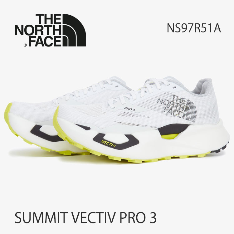北の方人間の顔 スニーカー THE NORTH FACE SUMMIT VECTIV PRO 3 サミットベクティブプロ3 WHITE 白いこと NS97R51A