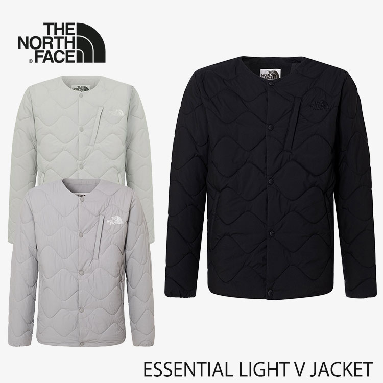 ノースフェイス キルティング カーディガン ジャケット THE NORTH FACE ダウン 中綿 ESSENTIAL LIGHT V JACKET NJ3NQ53J / NJ3NQ53K / NJ3NQ53L ウェア