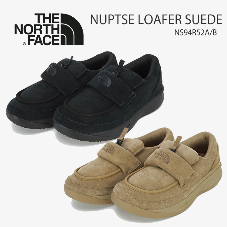 ノースフェイス ローファー THE NORTH FACE ローファー NUPTSE LOAFER SUEDE レディース ヌプシ ローファー スウェード BLACK ブラック KHAKI カーキ NS94R52A NS94R52B シューズ 【中古】未使用品