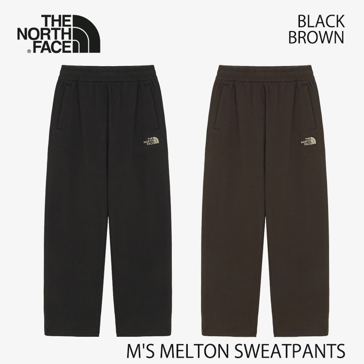 北の方人間の顔 ズボン下 THE NORTH FACE スウェットパンツ M\u0027S MELTON SWEATPANTS メンズメルトンスウェットパンツ CHARCOAL BROWN NP6KR51A / NP6KR51B(セットアップ相応う能力のある) ズボン・パンツ-メンズファッション