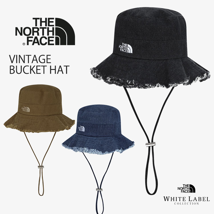 ノースフェイス ハット レディース THE NORTH FACE ハット メンズ VINTAGE BUCKET HAT ビンテージ バケットハット CAMEL JET_BLACK BLUE キャメル ジェットブラック ブルー NE3HR51J NE3HR51K NE3HR51L ACC