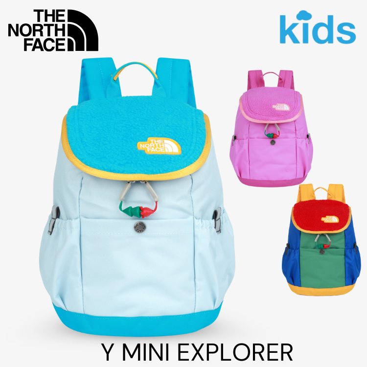 ノースフェイス バックパック キッズ THE NORTH FACE バックパック リュックサック こども 子ども用 男の子 女の子 Y MINI EXPLORER ミニ エクスプローラー MINERAL_BLUE RED FLUORESCENT_PINK ブルー レッド ピンク NM2SS30R NM2SS30S NM2SS30T バッグ