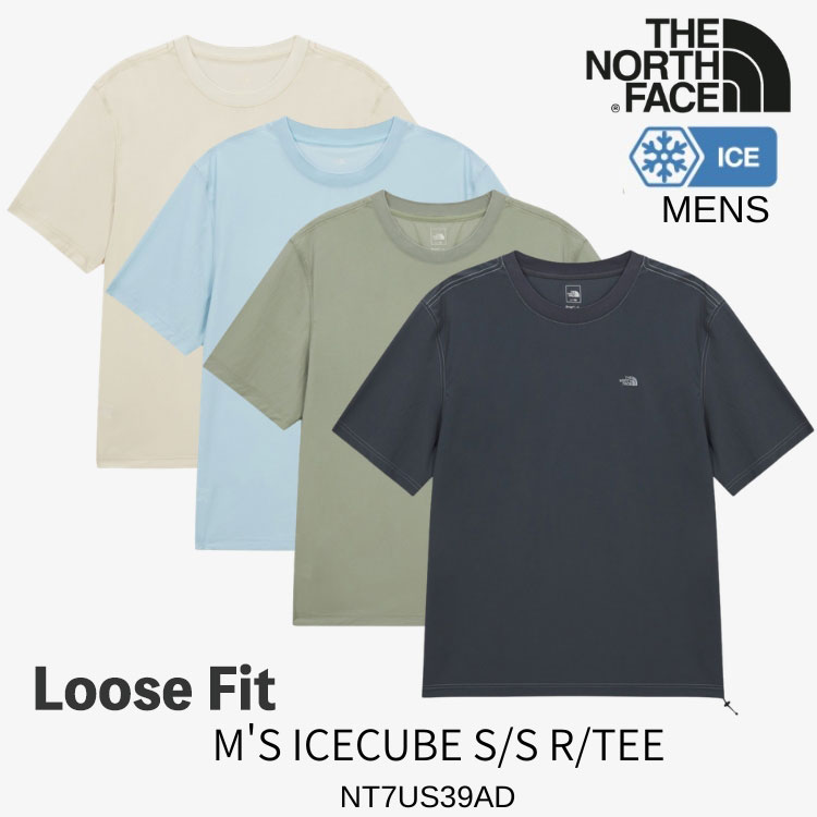 北の方人間の顔 ティーシャツ メンズ THE NORTH FACE ティーシャツ メンズ Loose Fit M\u0027S ICECUBE S/SR/TEE ルーズフィット メンズ 内燃機関正六面体 遊撃手衣袂 METAL_GRAY HERB_GARDEN BLUE_MIST SAND_SHELL NT7US39A/NT7US39B/NT7US39C/NT7US39D