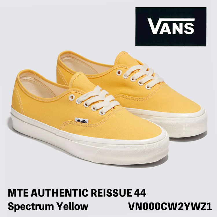 バンズ スニーカー VANS スニーカー AUTHENTIC REISSUE 44 バンズ アセンティック リイシュー 44 メンズ レディース SPECTRA YELLOW スペクトラ イエロー VN000CW2YWZ1 シューズ