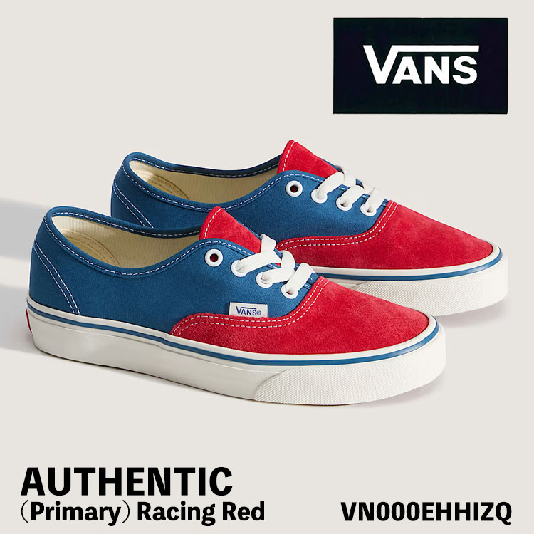 バンズ スニーカー  VANS スニーカー メンズ レディース AUTHENTIC (Primary) Racing Red オーセンティック 第一義的 一ころ 赤いこと VN000EHHIZQ シューズ