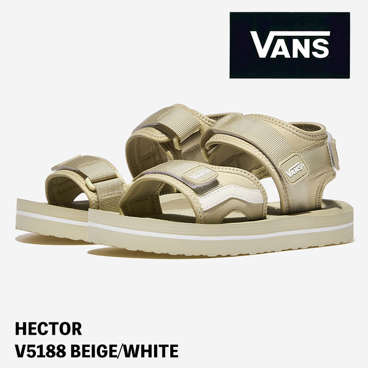 バンズ サンダル VANS 運動競技サンダル HECTOR V5188 ヘクター BEIGE/WHITE ベージュ 白いこと ヴァンズ シューズ サンダル-靴-メンズ靴