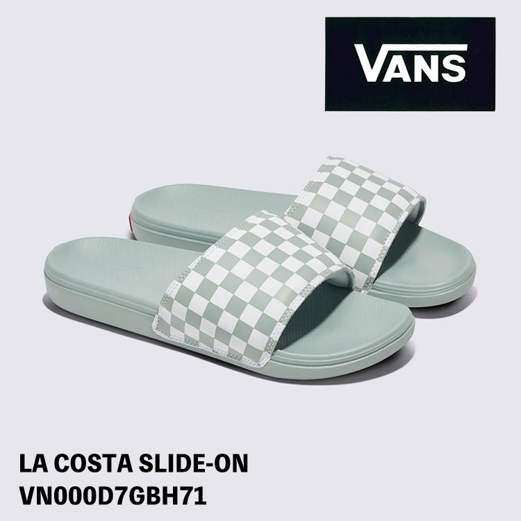 バンズ サンダル VANS 天使の都市 COSTA SLIDE-ON ラコスタ スライドオン サンダル CHECKERBOARD LIGHT GRAY チェッカーゲーム盤 点火装置薄墨色 ヴァンズ シューズ VN000D7GBH71