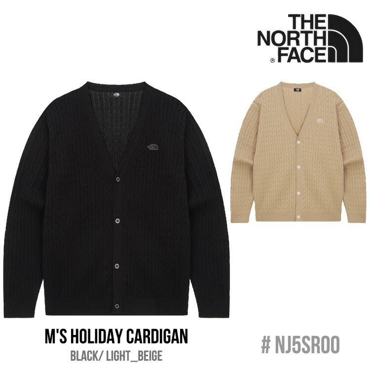 ノースフェイス カーディガン THE NORTH FACE カーディガン M'S HOLIDAY CARDIGAN メンズ ホリデー カーディガン BLACK ブラック LIGHT_BEIGE ライトベージュ NJ5SR00A/B ウェア