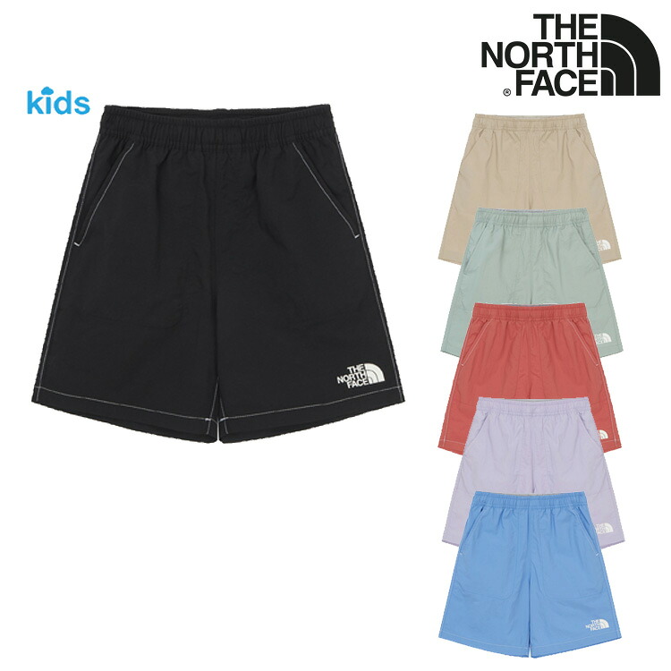ノースフェイス ハーフパンツ THE NORTH FACE K'S HILLCREST SHORTS キッズ ヒルクレスト ショーツ BLACK ブラック BEIGE ベージュ LIGHT_KHAKI ライトカーキ TOMATO トマト LILAC ライラック SKY_BLUE スカイブルー NS6NR04S/T/U/V/W/X ウェア