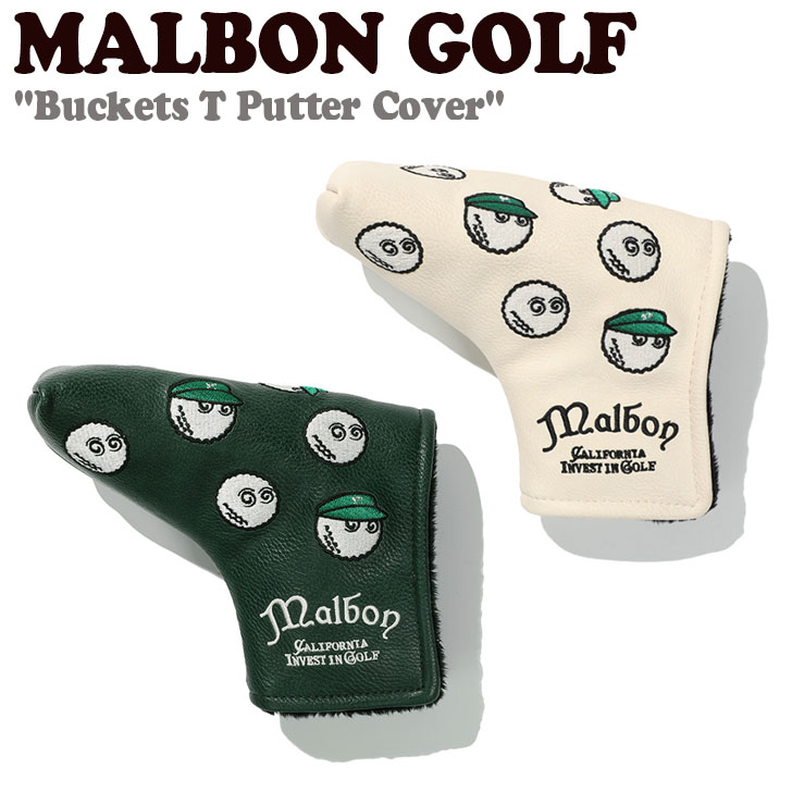 ひし型 新品 Malbon Golf マルボンゴルフ パターカバー ベージュ