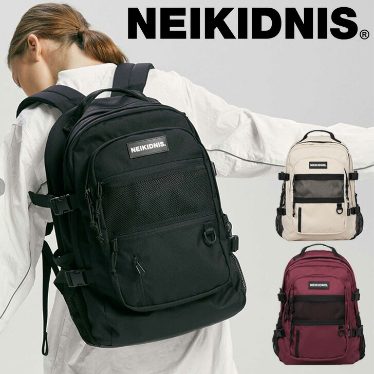 ネイキドニス 背嚢 NEIKIDNIS ABSOLUTE BACKPACK アブソリュート うしろ側風呂敷き包み 韓国流行り物 BLACK BURGUNDY BEIGE 037ASB02/06/762 御徒面子 SZR
