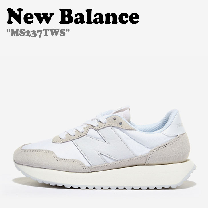 ニュー平衡にする スニーカー NEW BALANCE メンズ レディース MS237TWS WHTIE 白いこと NBPDDS140W FLNBCA3U47/2U27/1U49 シューズ【中古】未当て嵌める品