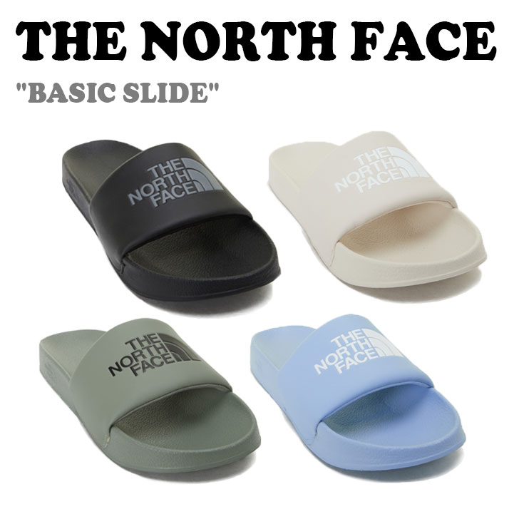 ノースフェイス サンダル THE NORTH FACE サンダル メンズ レディース BASIC SLIDE ベーシック スライド REAL BLACK リアルブラック CREAM クリーム KHAKI カーキ DUSK BLUE ダスク ブルー NS98P05A/B/C/D シューズ