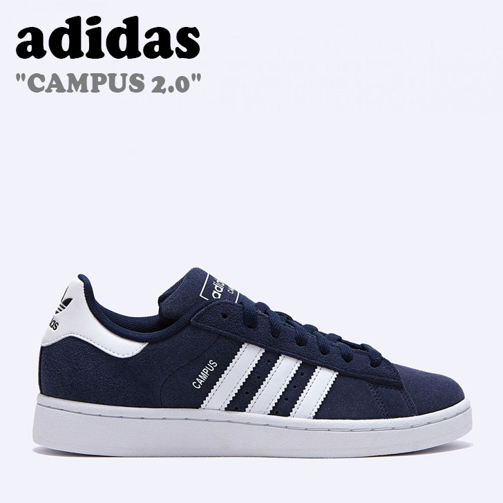 アディダス スニーカー adidas メンズ レディース CAMPUS 2.0 キャンパス2.0 NAVY ネイビー WHITE ホワイト ID9839 FLADDA2U08 シューズ【中古】未使用品