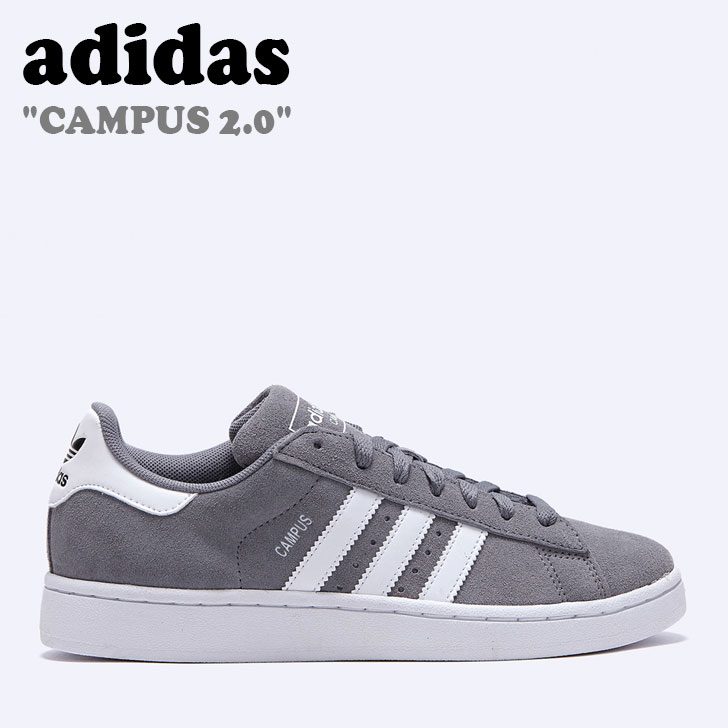 アディダス オリジナルス スニーカー adidas Originals スニーカー CAMPUS 2.0 キャンパス2.0 GRAY グレー WHITE ホワイト ID9843 FLADDA2U09 シューズ メンズ レディース 【中古】未使用品 14,630円