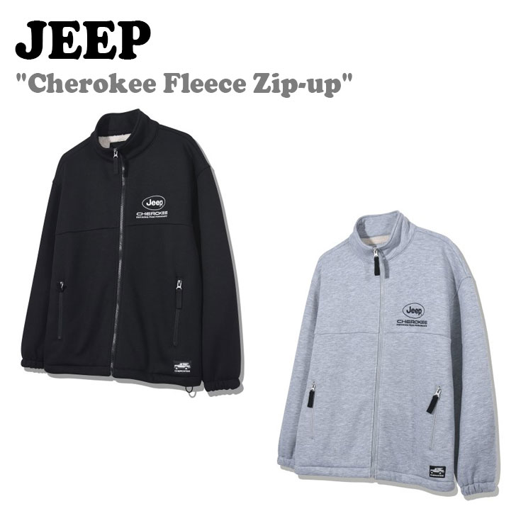 ジープ フリース Jeep メンズ レディース Cherokee Fleece Zip-up チェロキー フリースジップアップ BLACK ブラック MELANGE GRAY メランジグレー JO5TZU839BK/MG ウェア