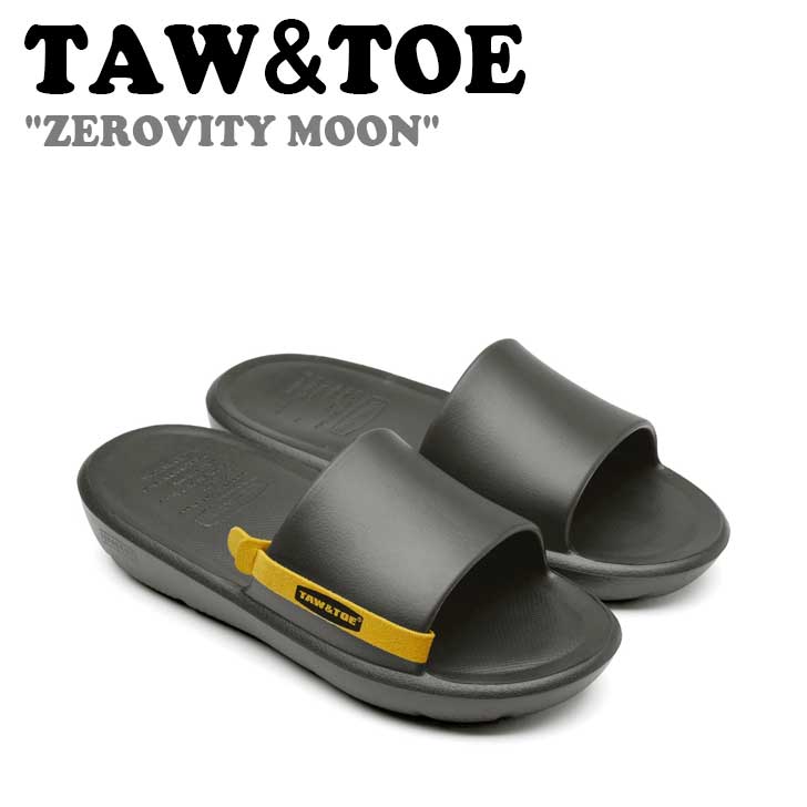トー＆トー サンダル TAW＆TOE メンズ レディース ZEROVITY MOON ゼロビティ ムーン SLIDE スライド CHARCOAL チャコール Z-SL-CHAU シューズ