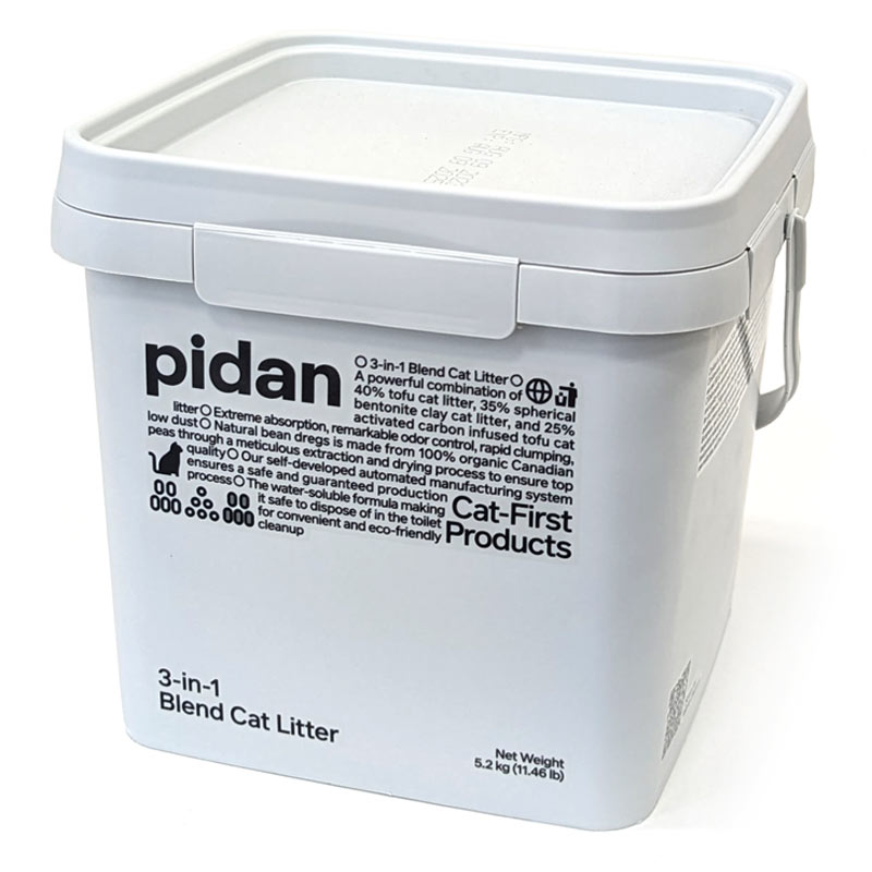 楽天市場】pidan 3in1ミックス猫砂 バケツタイプ 5.2kg3種類の猫