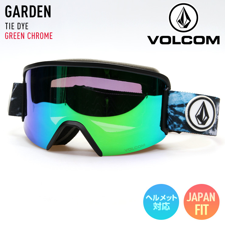 正規品 2022 VOLCOM ボルコム スノーボード ゴーグル GARDEN TIE DYE レンズ : GREEN CHROME スキー 高級品