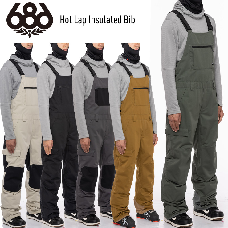 楽天市場】22-23 686 Hot Lap Insulated Bib スノーボードパンツ