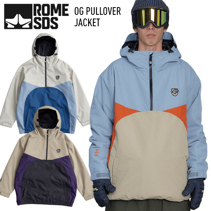 正規品 23-24 ROME SDS ローム OG PULLOVER JACKET プルオーバー スノーボードジャケット メンズ スノーボード スキー ウェア
