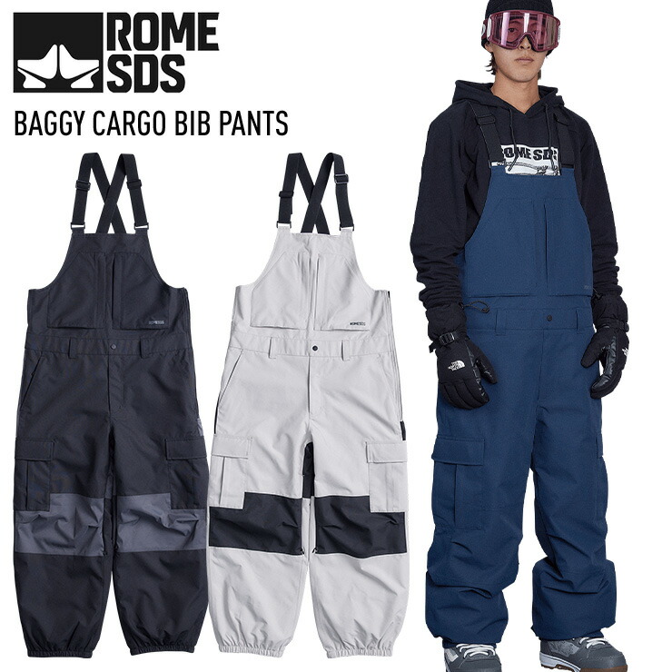 楽天市場】◎ 24-25 ROME SDS BAGGY CARGO BIB PANT ｶﾗｰ:CREAM バギー