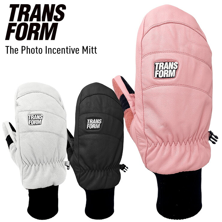 24-25 TRANSFORM トランスフォーム The Photo Incentive Mitt フォトインセンティブミット スノーボード グローブ ミトン スキーグローブ 【モアスノー】｜モアスノー