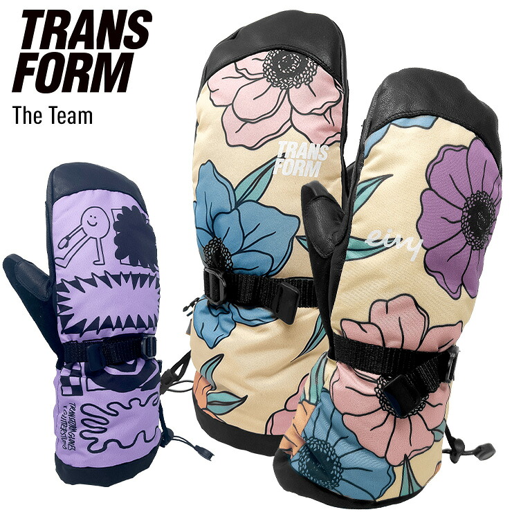 24-25 TRANSFORM トランスフォーム THE TEAM MITT ザ・チームミット スノーボード グローブ ミトン スキーグローブ 【モアスノー】|モアスノー