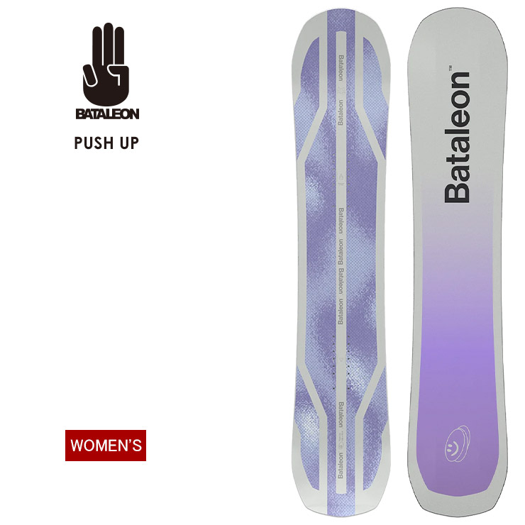 【無料ワックスサービス有】24-25 2025 BATALEON バタレオン PUSH UP プッシュアップ フリーライド カービング スノーボード 板 レディース ウーメンズ